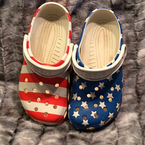 CROCS Shoes Unisex American Flag Crocs Poshmark